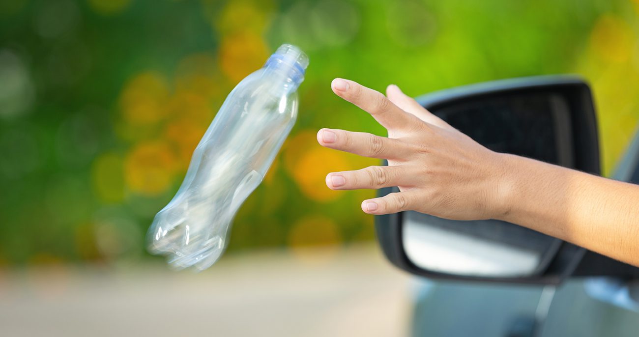 Нарушители, выбрасывающие мусор из автомобиля, попадут в объектив камер и заплатят штраф